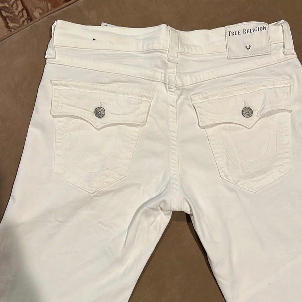 True Religion Men’s White Denim Jeans